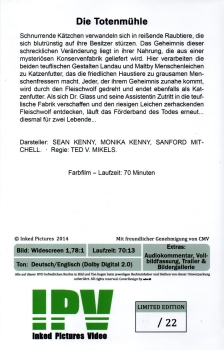 Die Totenmühle - Hauskatzen werden zu mordenden Bestien! - Große Hartbox von Inked Pictures - Limited Uncut Edition - Cover C